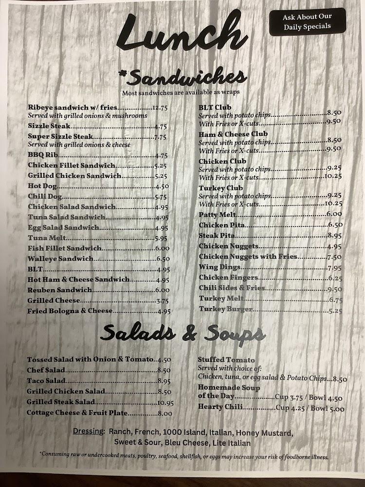 Cinda's Restaurant Menu image 3