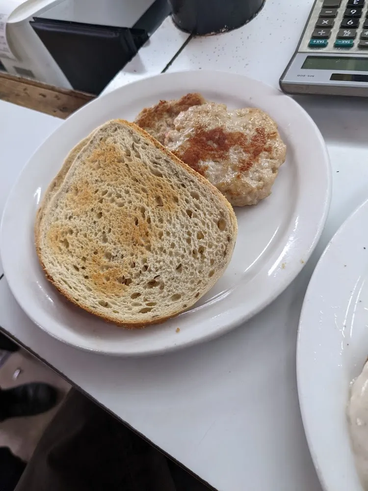 Rye Toast and Sausage Patties